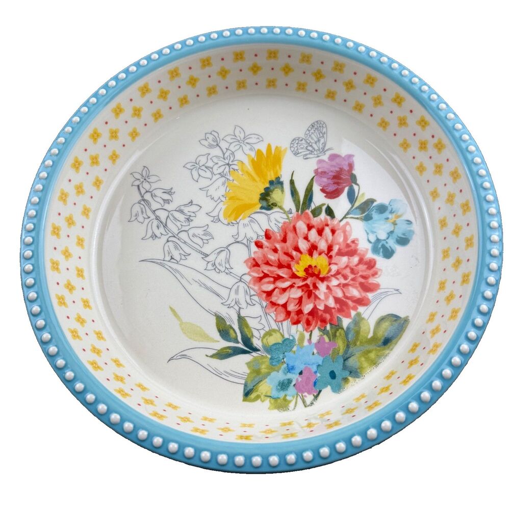 The Pioneer Woman Blooming Bouquet - Cake Pie Plate 9.5" Floral